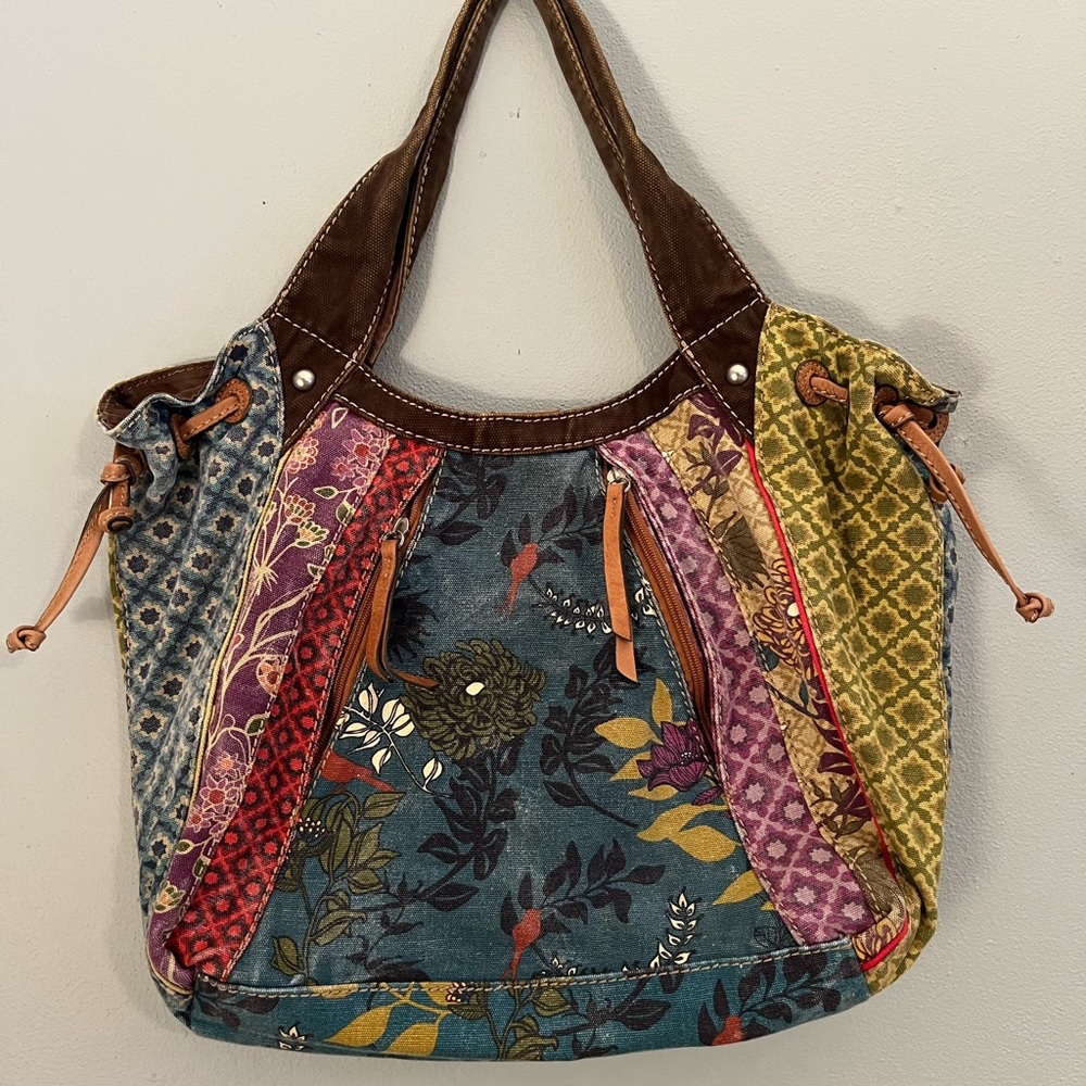 Fossil fabric Handbag